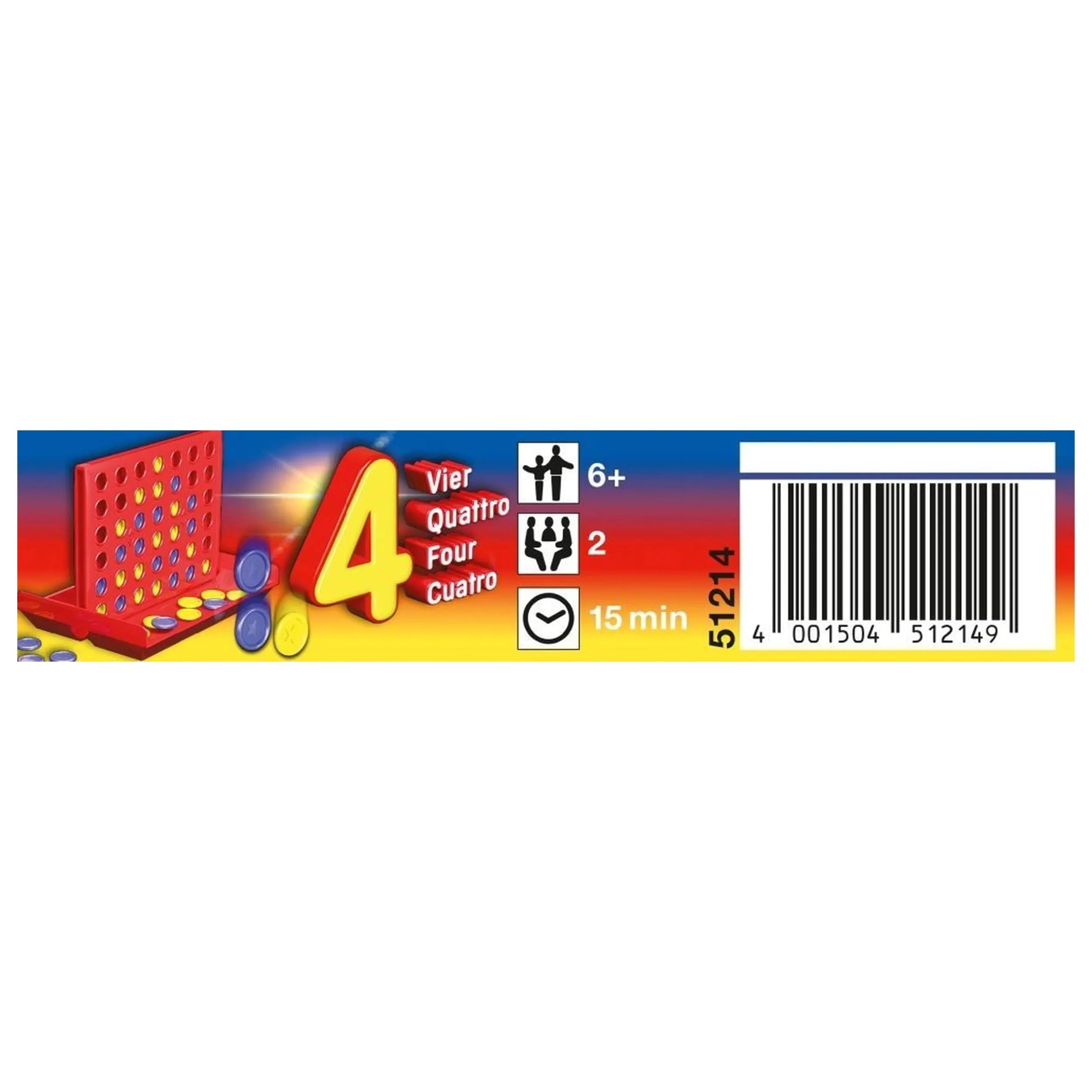 Schmidt Spiele - Four - Juegos de mesa de viaje para niños