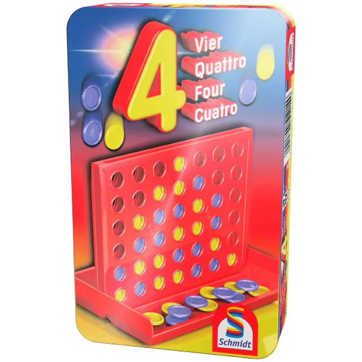 Schmidt Spiele - Four - Juegos de mesa de viaje para niños