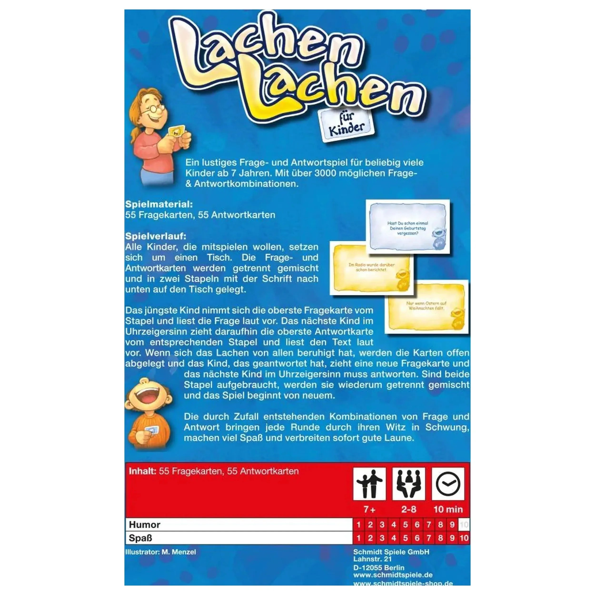 Schmidt Spiele - Laughter Laughter - Children's Travel Board Games