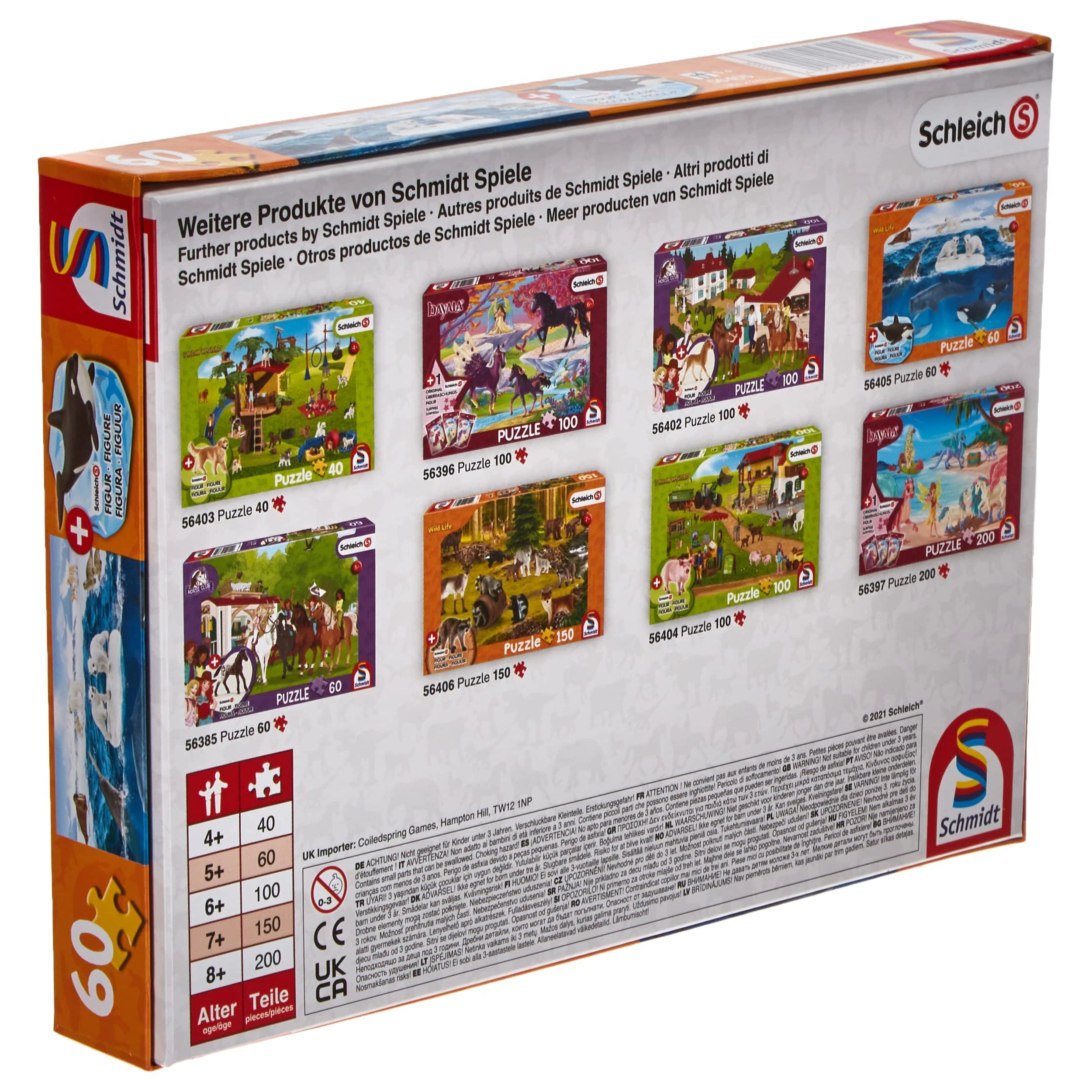 Schmidt Spiele - Schleich In The Artic 60 Pcs and 1 Figure - Puzzles
