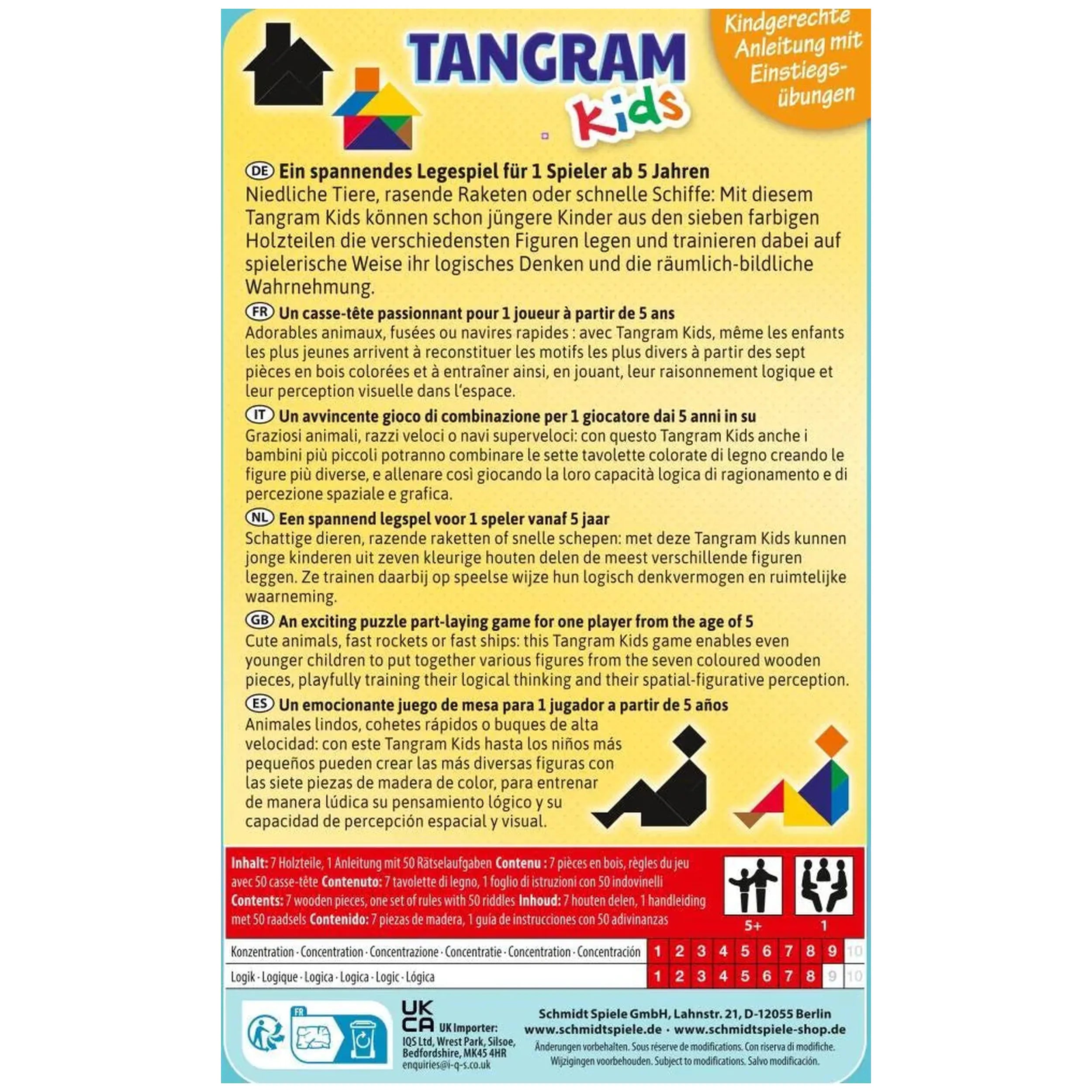 Schmidt Spiele - Tangram Kids - Children's Board Games