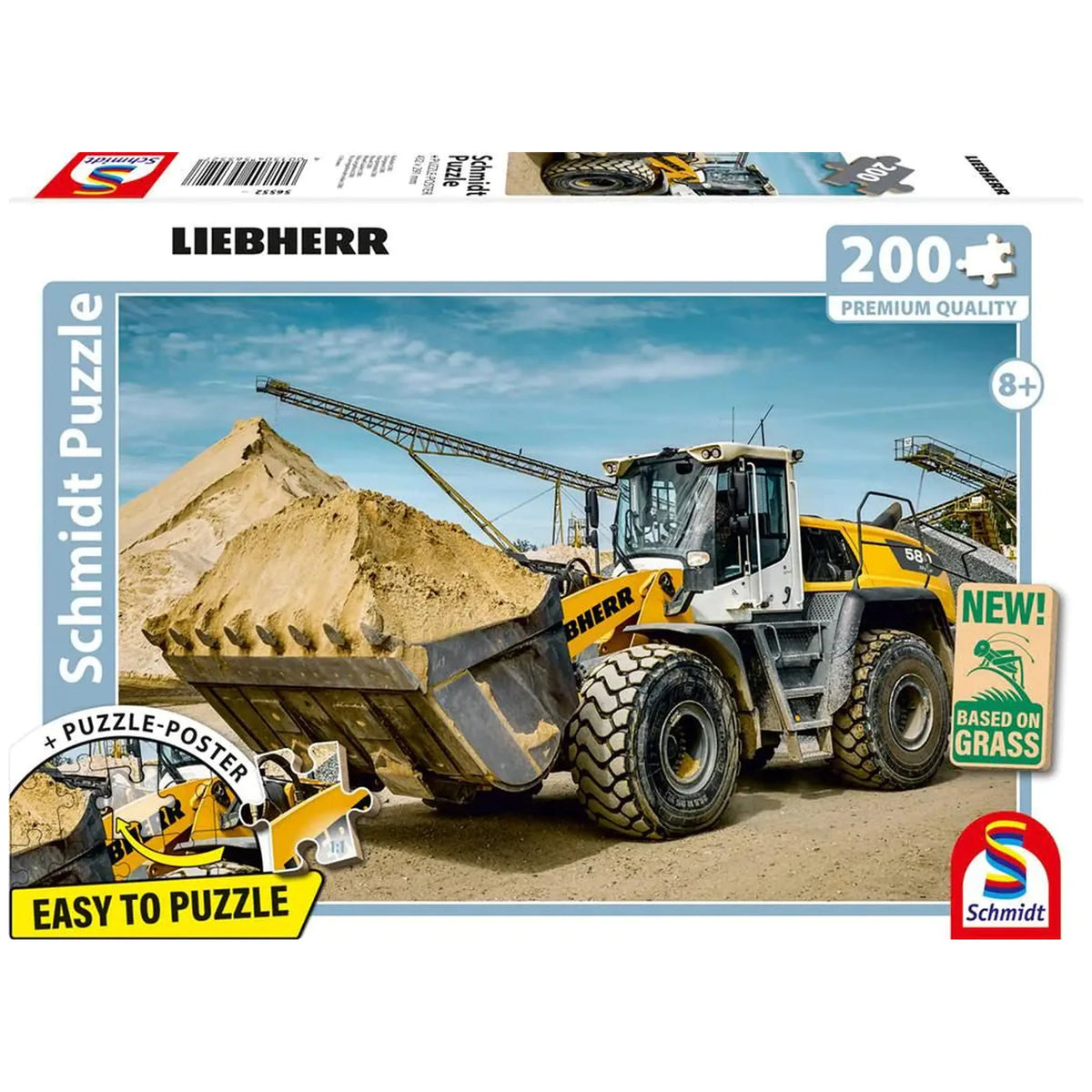 Schmidt Spiele - Cargadora de Ruedas L580 200 Pzs - Rompecabezas