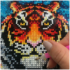 Sentosphere - Diamond Canvas Tiger - Arts & Crafts