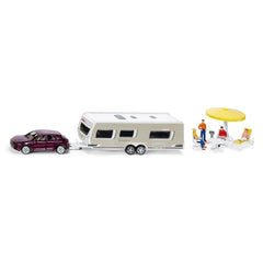 Siku - Coche con caravana - Juguetes de juego