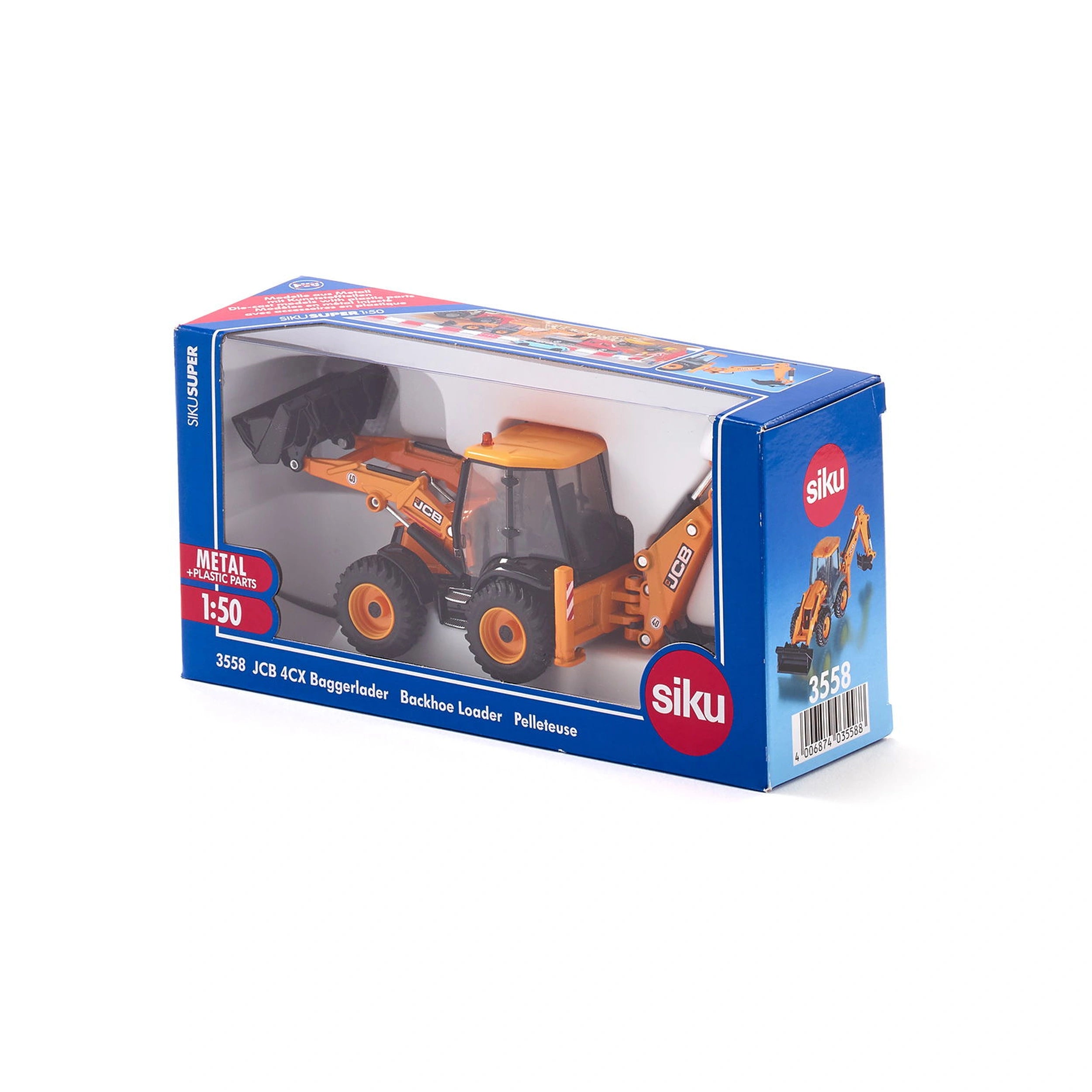 Siku - Cargadora retro JCB 4CX - Vehículos de juego