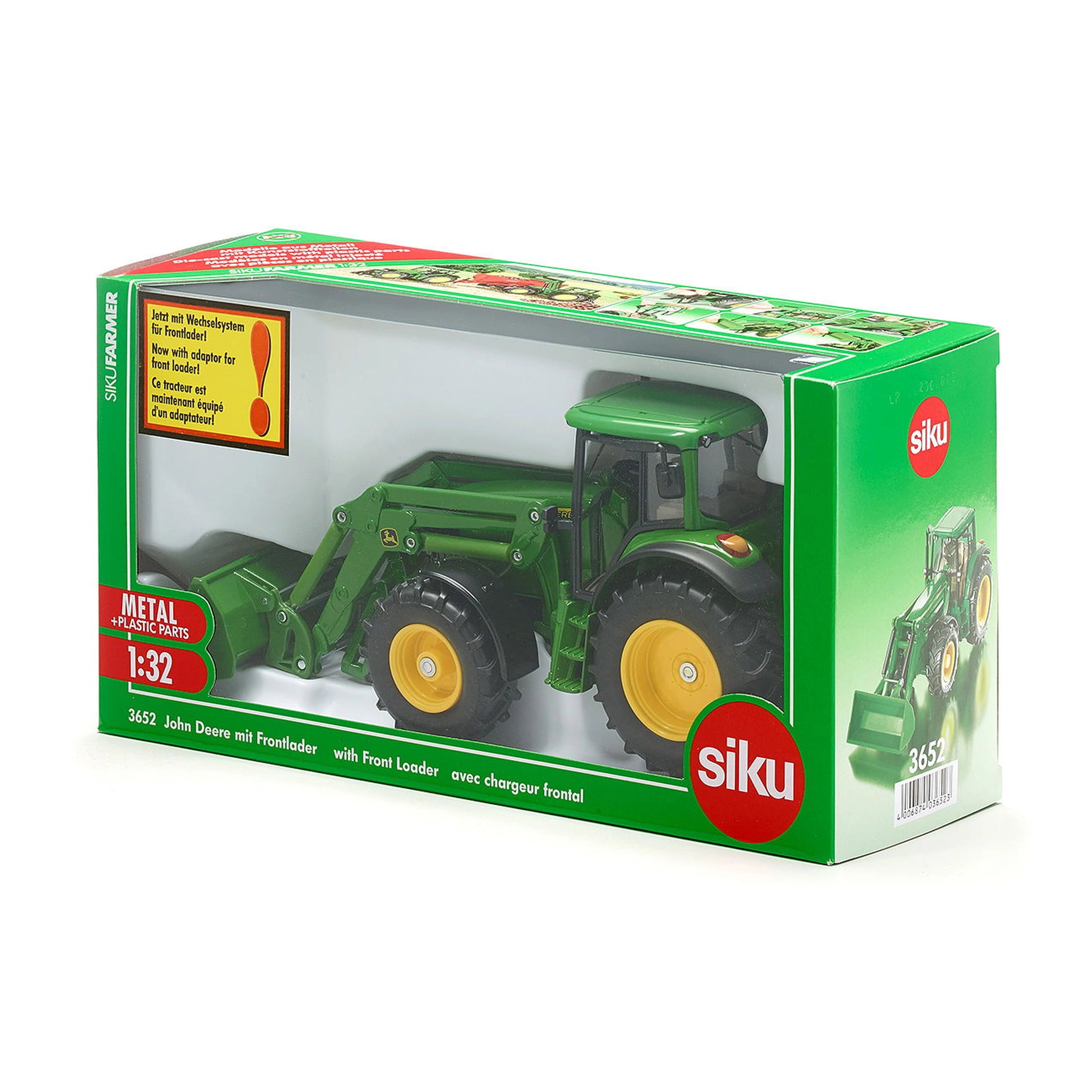 Siku - John Deere con cargadora frontal - Vehículos de juego
