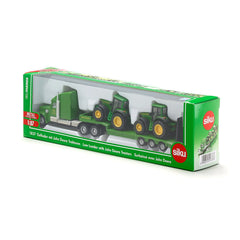 Siku - Remolque de bajo perfil con tractores John Deere - Vehículos de juego