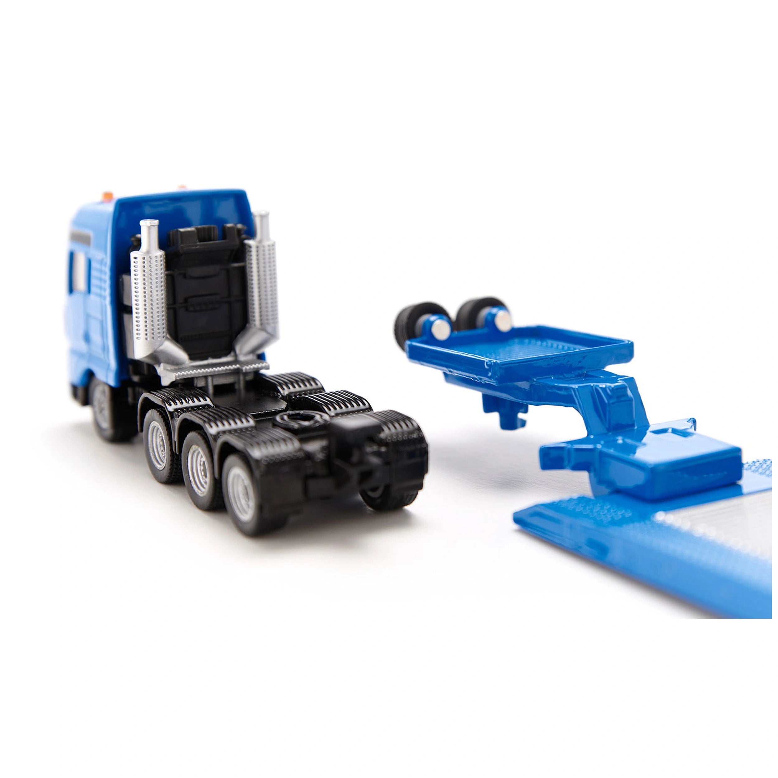Siku - Transportador de carga pesada MAN con excavadora Liebherr - Vehículos de juego