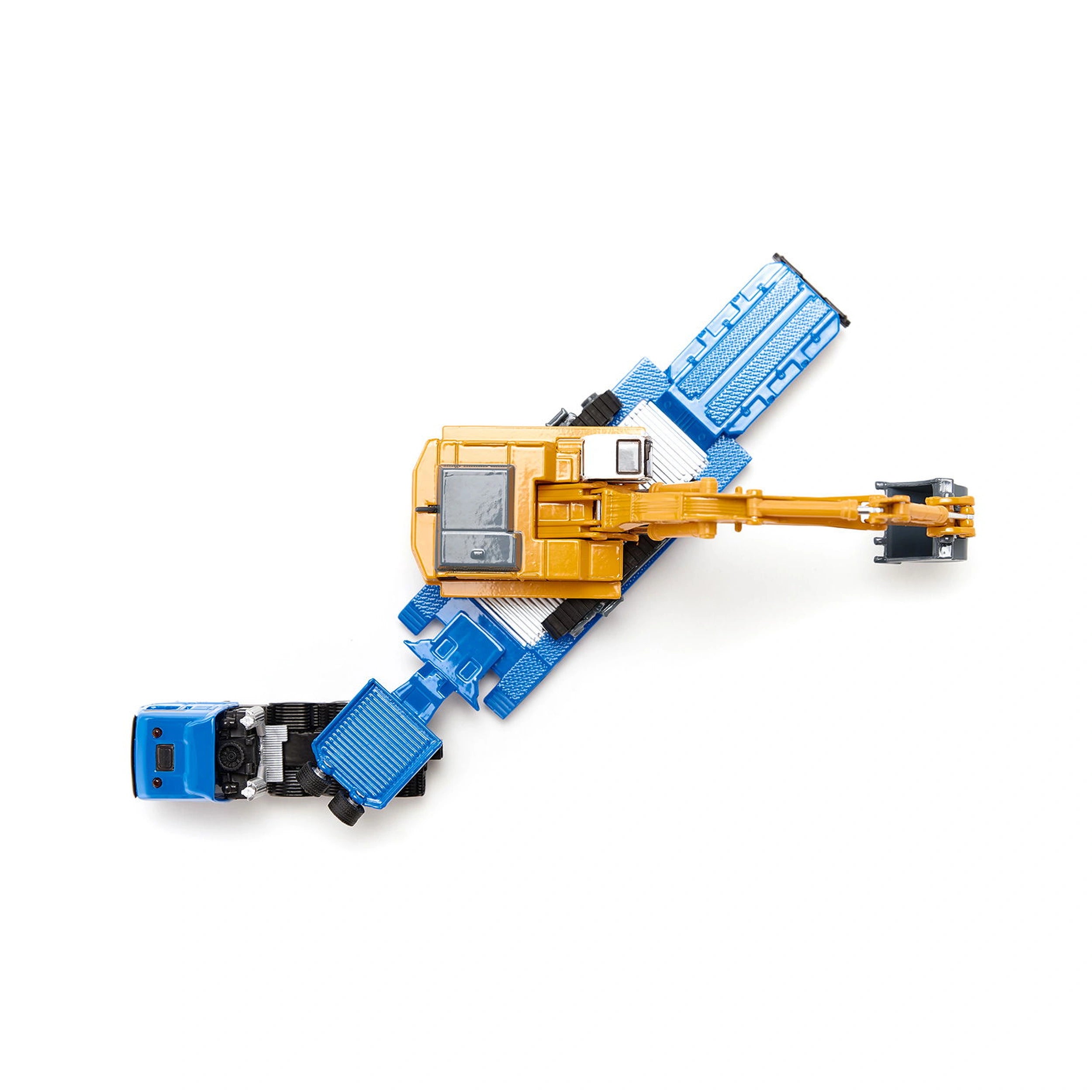 Siku - Transportador de carga pesada MAN con excavadora Liebherr - Vehículos de juego