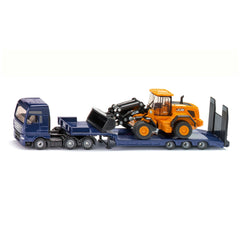 Siku - Camión MAN con remolque bajo y cargadora de ruedas JCB - Vehículos de Juego