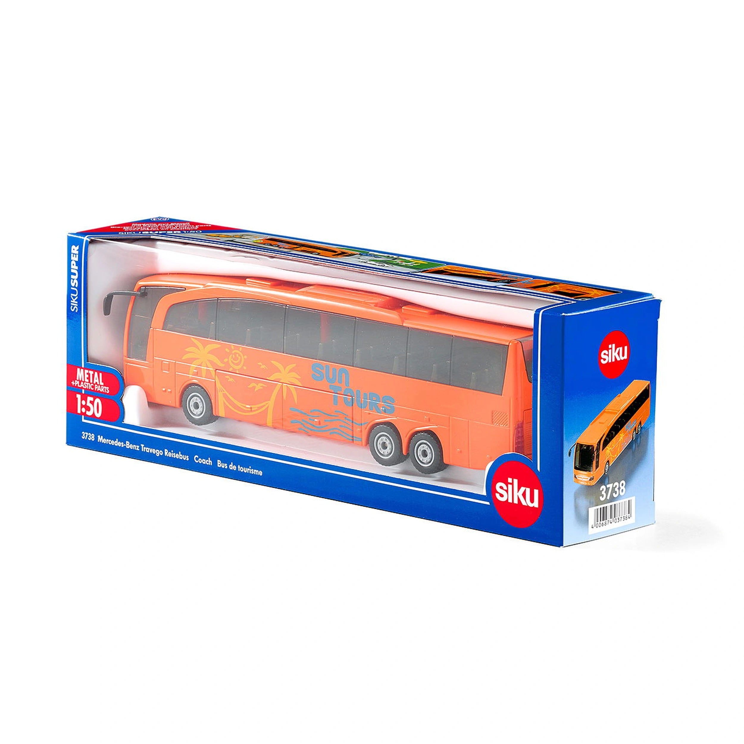 Siku - Autobús Mercedes-Benz Travego - Vehículos de Juego