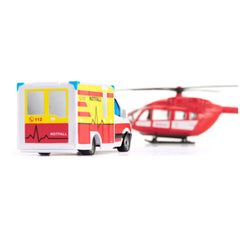 Siku - Ambulancia y helicóptero Mercedes-Benz - Vehículos de juego