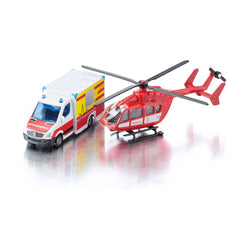 Siku - Ambulancia y helicóptero Mercedes-Benz - Vehículos de juego