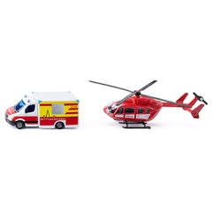 Siku - Ambulancia y helicóptero Mercedes-Benz - Vehículos de juego
