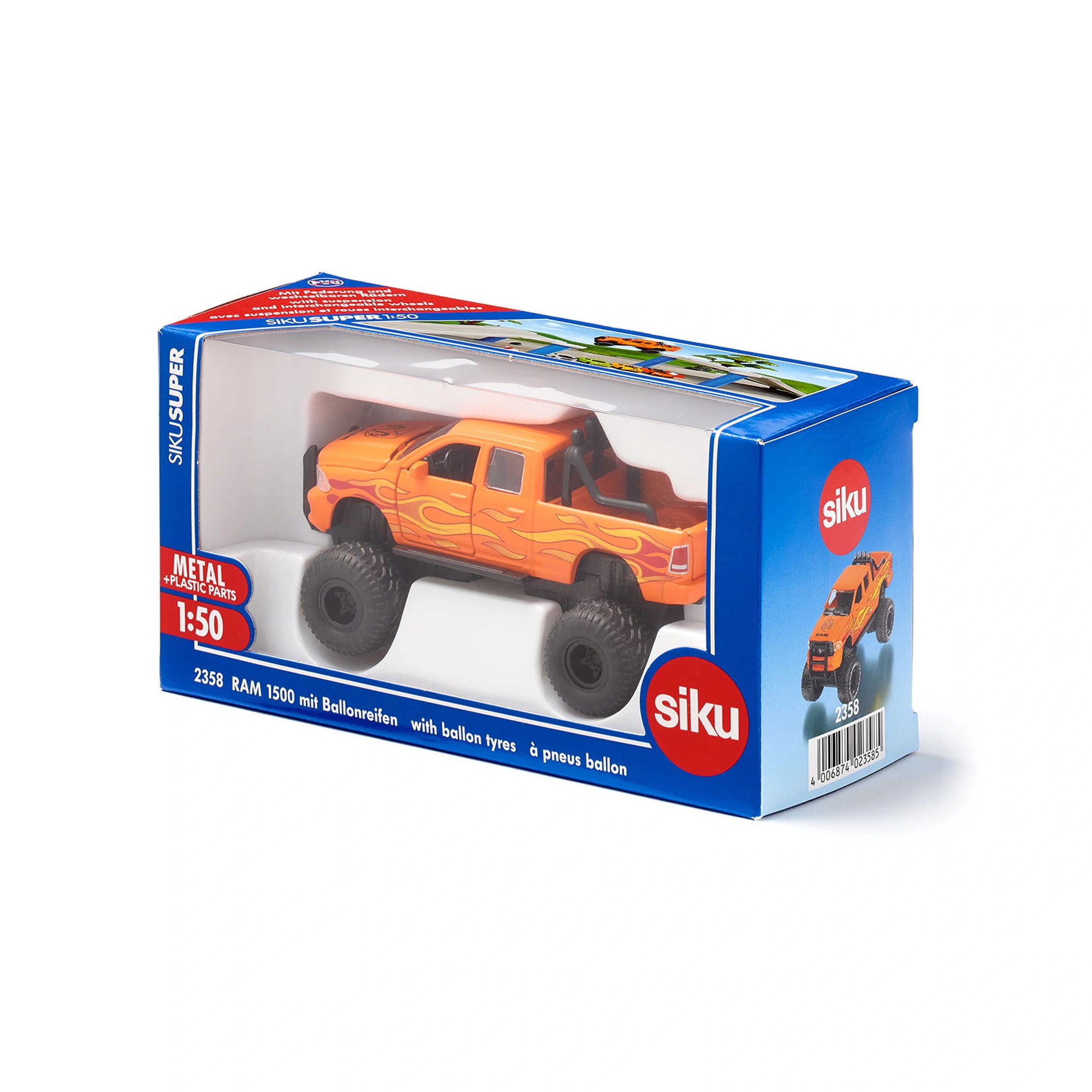 Siku - RAM1500 con neumáticos de globo - Vehículos de juguete