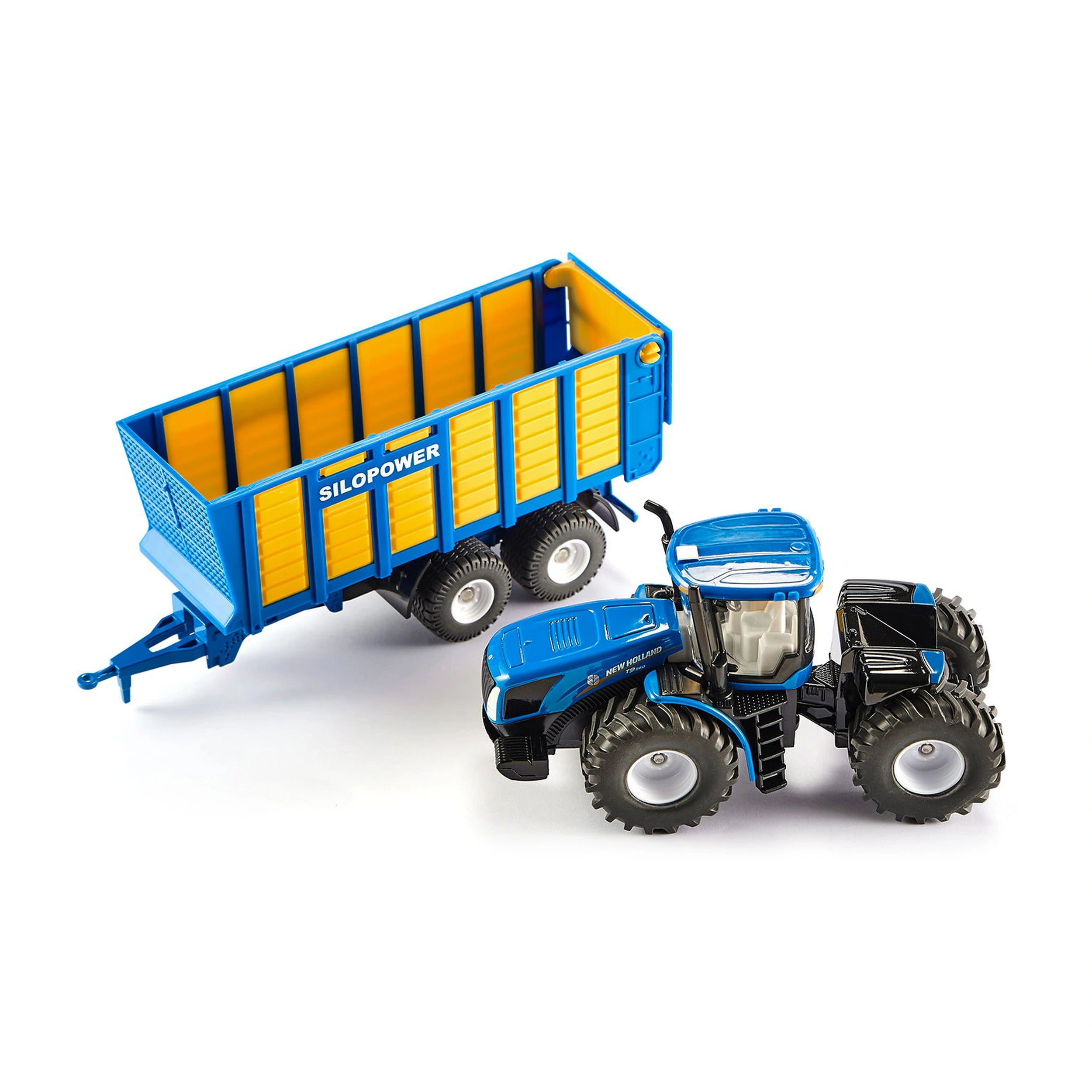 Siku - Tractor con remolque de silo - Vehículos de juego
