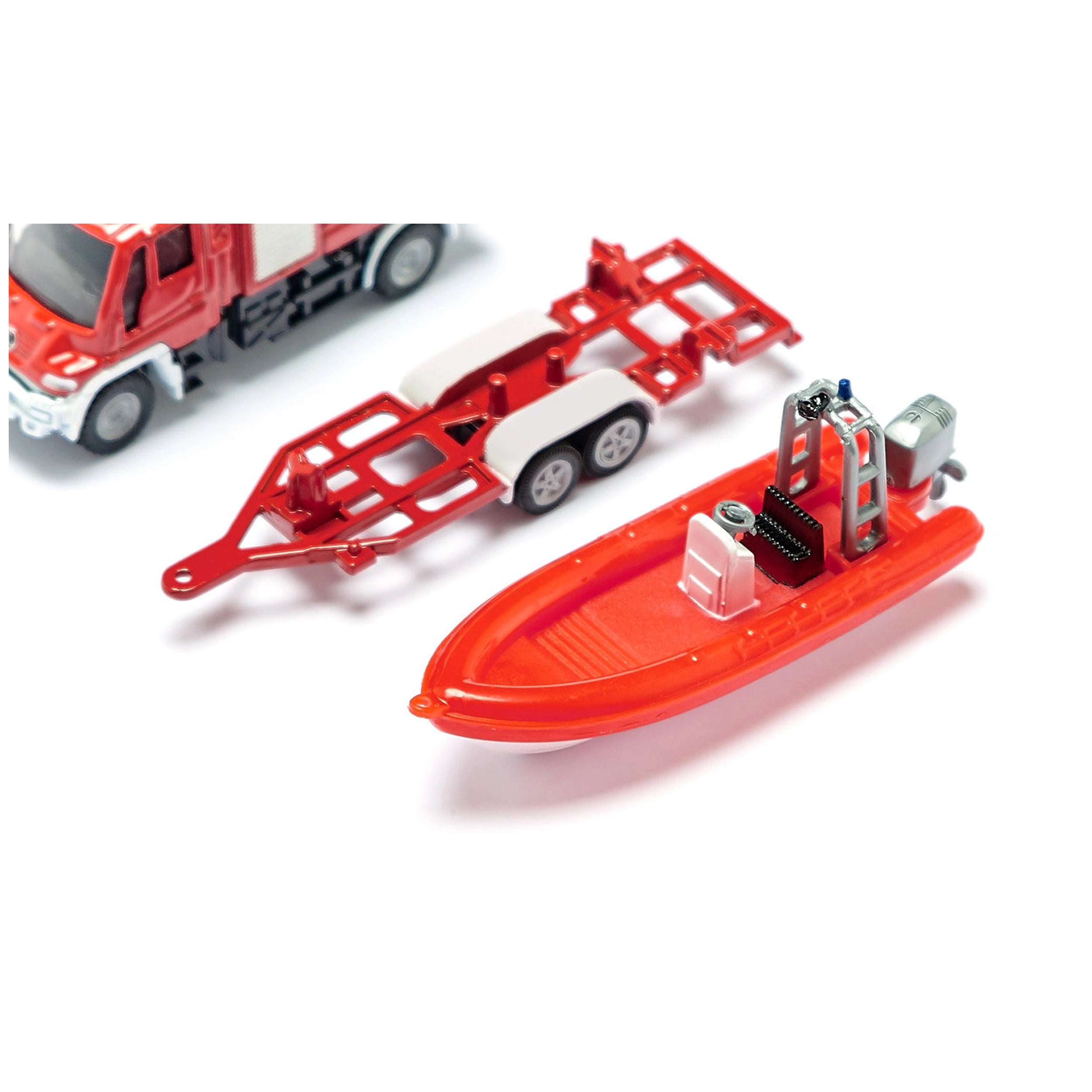 Siku - Unimog Fire engine with boat - Play Vehicles