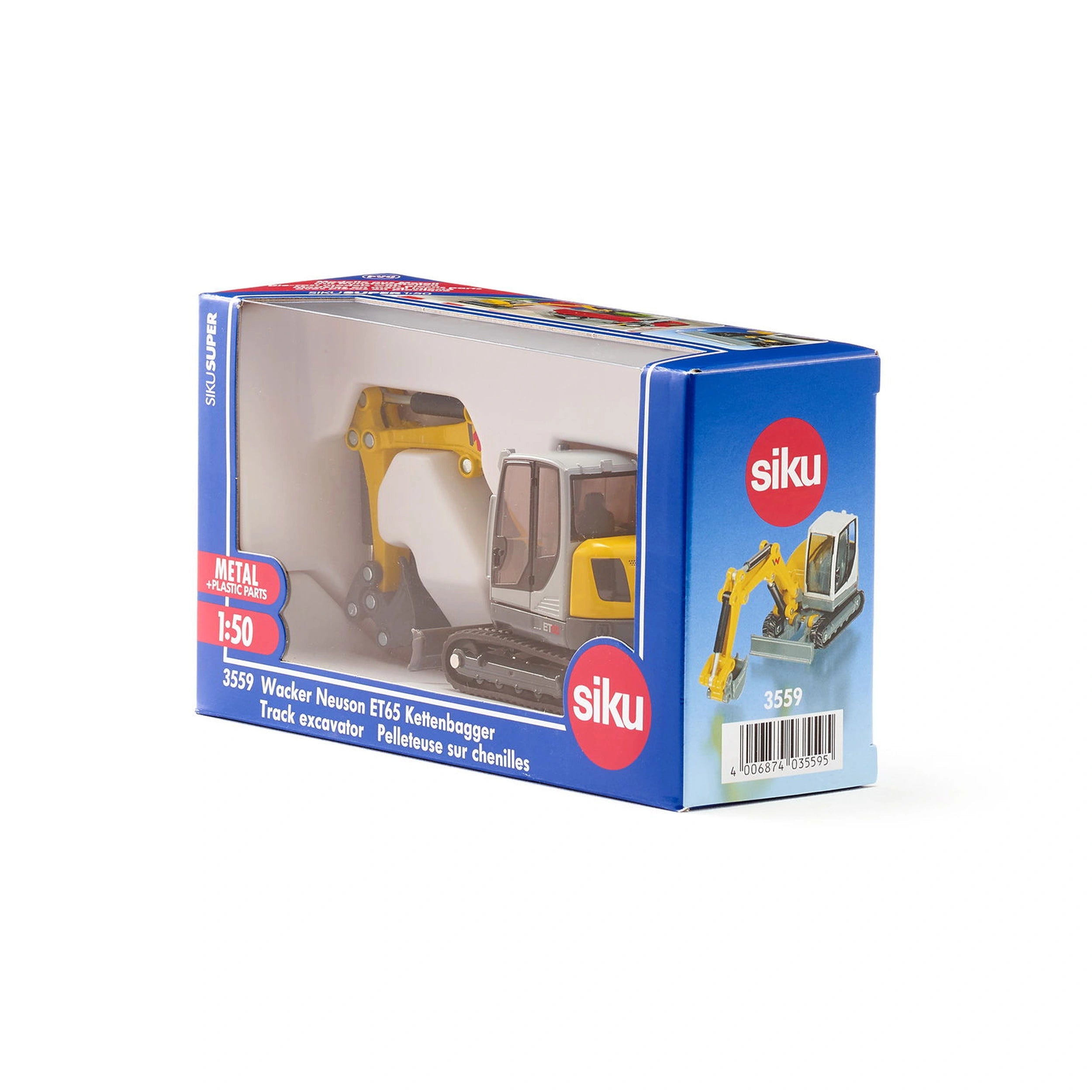 Siku - Wacker Neuson ET65 Track excavator - Play Vehicles