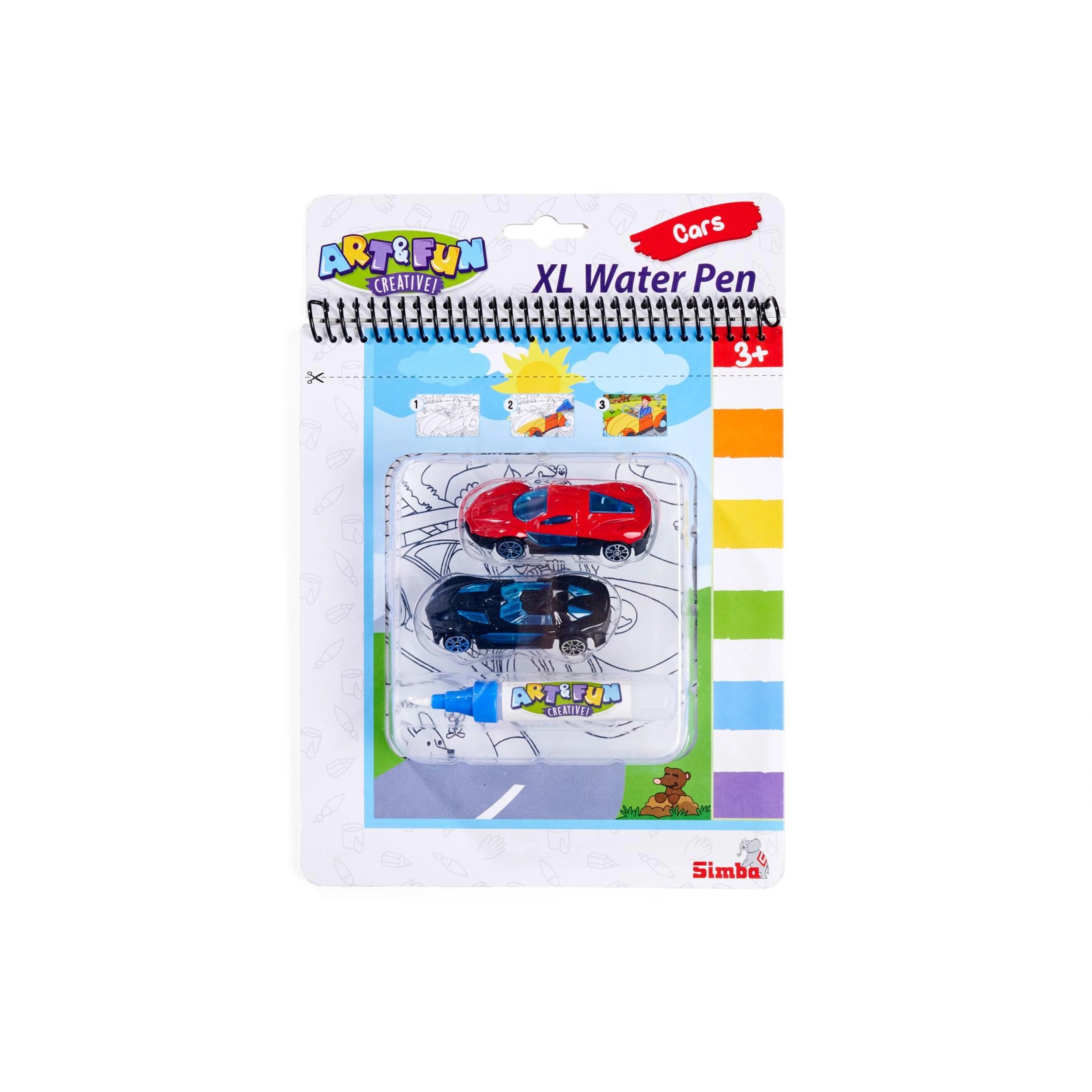 Simba - Art & Fun Water Pen Book Cars - Arts & Crafts