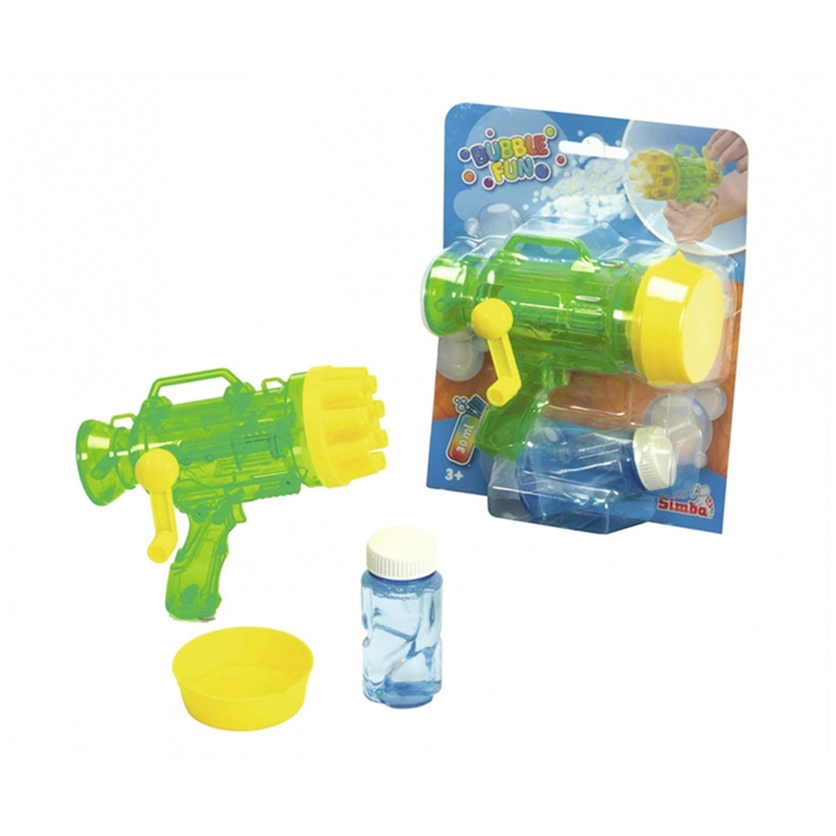 Simba - Bubble Fun Gun with Crank - Outdoor Play Equipment