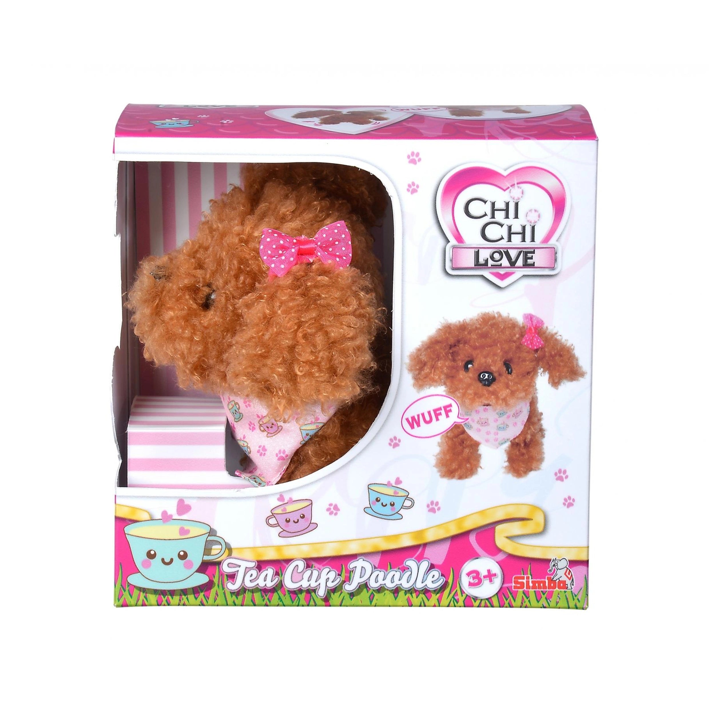 Simba - ChiChi LOVE Perrito Poodle en Taza de Té - Animales de Peluche