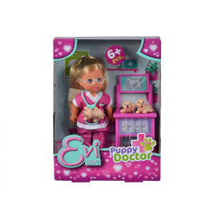 Simba - Muñecas - Evi Love Puppy Doctor - Set de veterinario - 3 Años