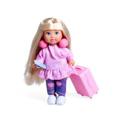 Simba - Muñecas - Set de Mini Muñeca Evi Love Viaje Divertido - Rosa - 3 Años