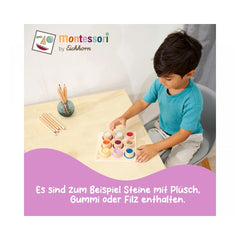 Simba - Juguetes educativos - Tabla sensorial Eichhorn Montessori - Madera - 3 Años