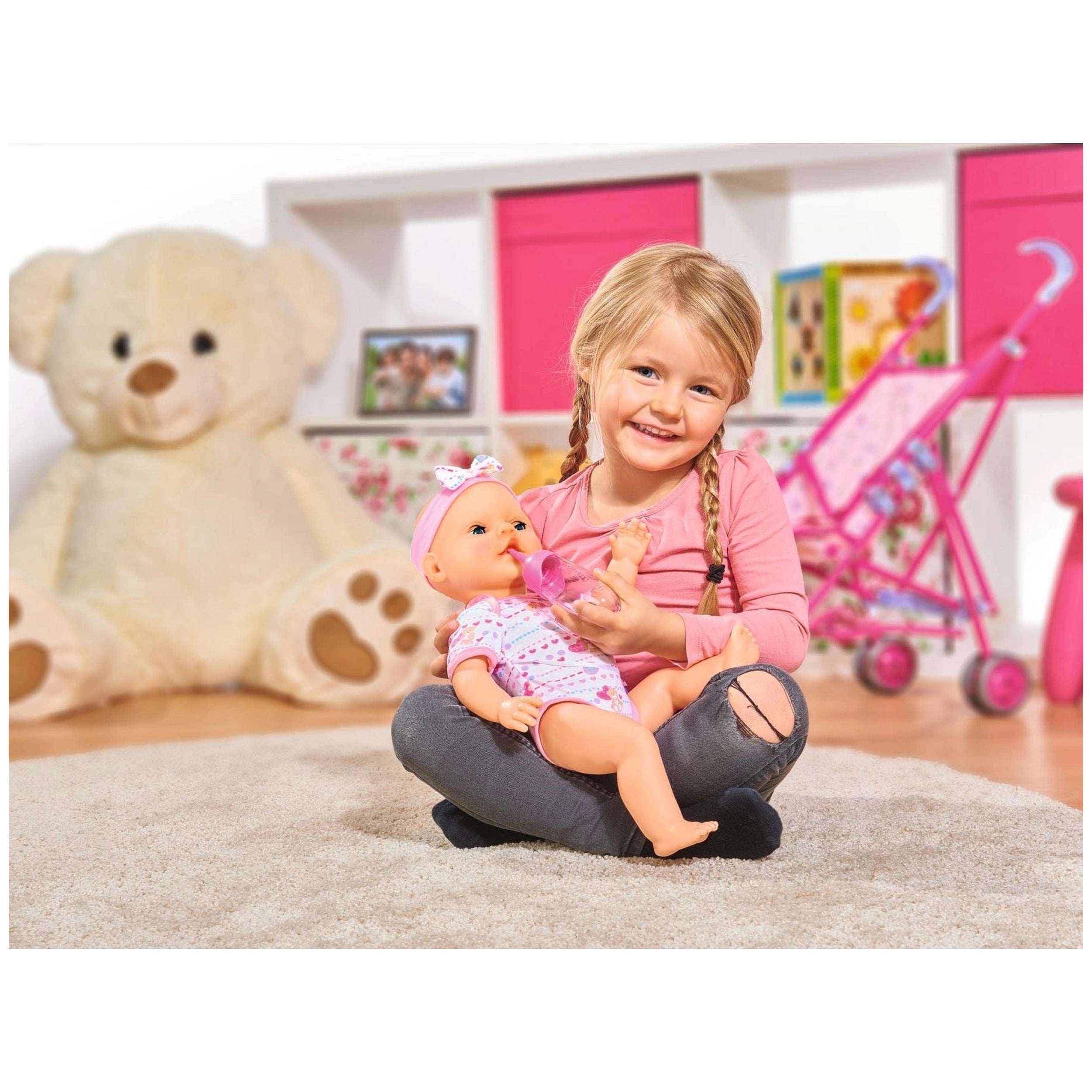 Simba - New Born Baby Baby Doll, Pink Accessories - Dolls, Playsets & Toy Figures