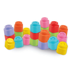Soft Clemmy - Touch And Play 20 Soft Building Blocks Baby Activity Toys
