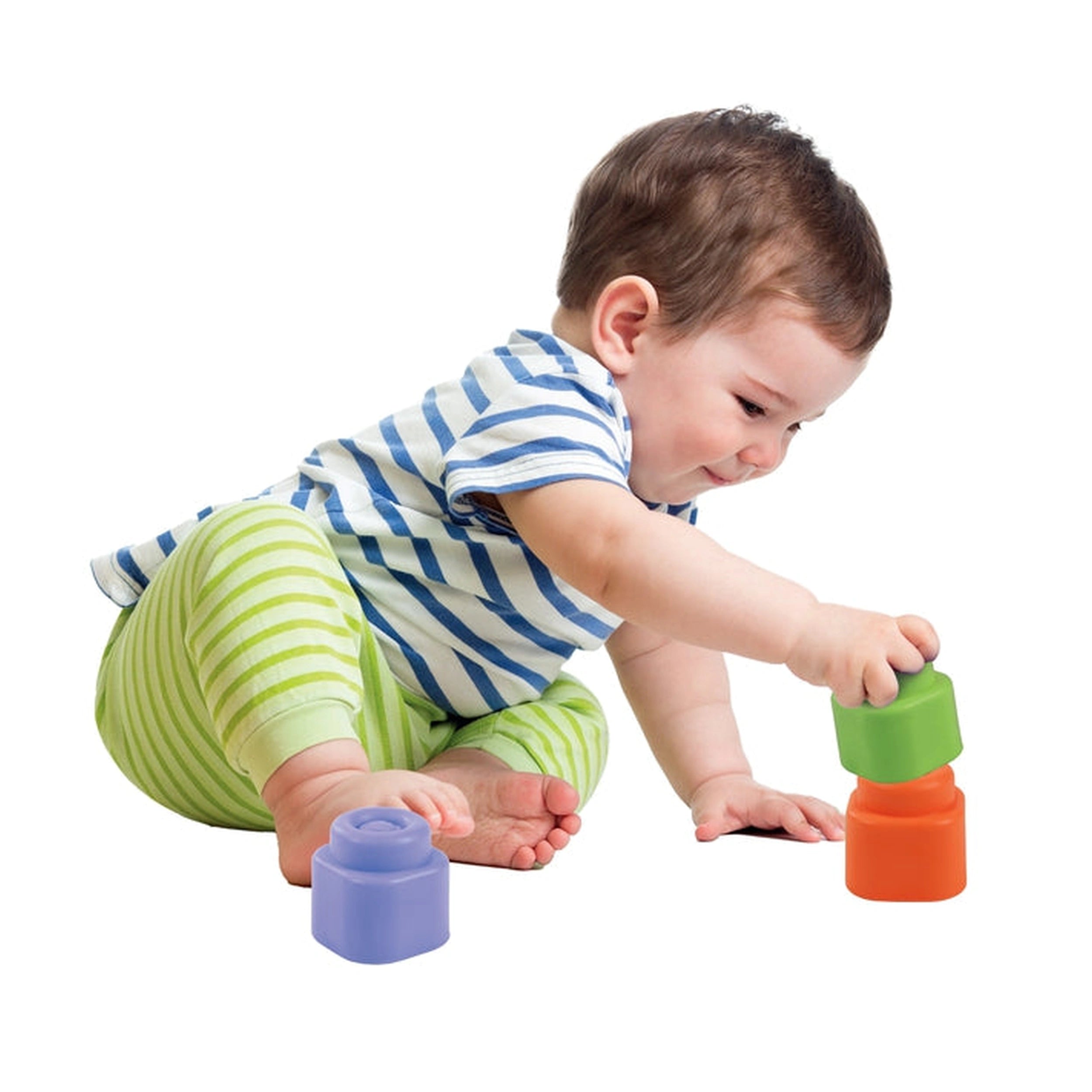 Soft Clemmy - Touch And Play 20 Soft Building Blocks Baby Activity Toys