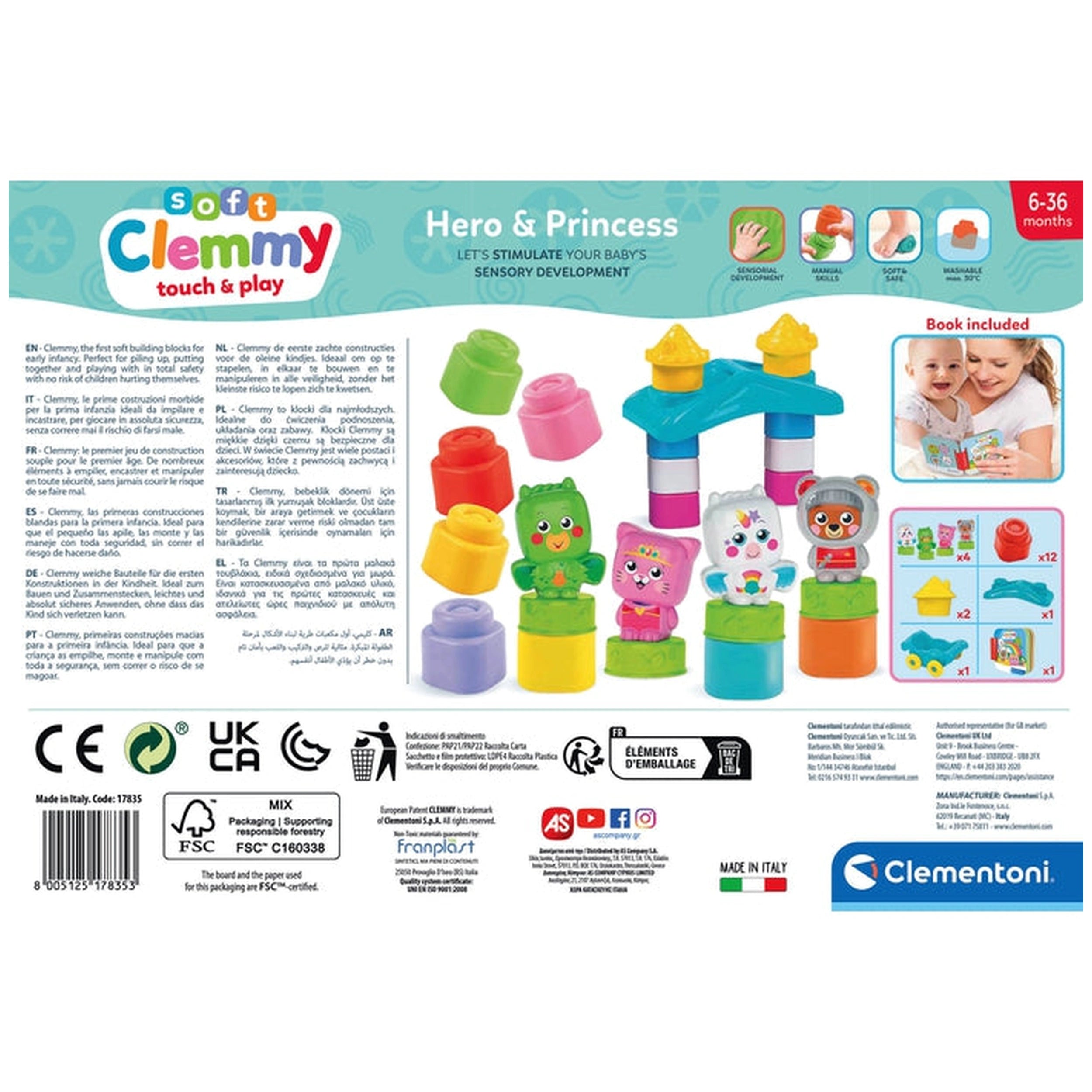 Soft Clemmy - Touch And Play Hero & Princess Baby Activity Toys