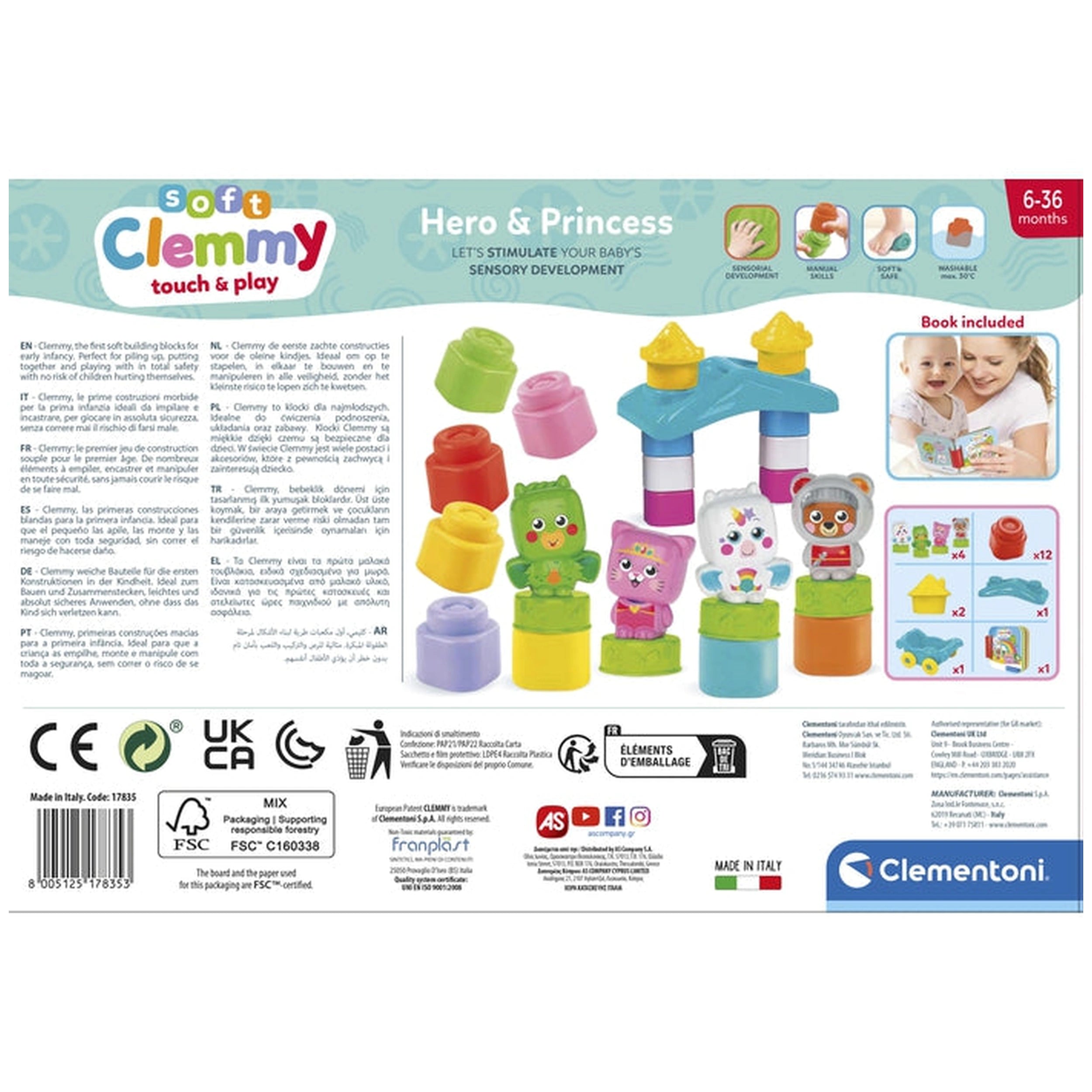 Soft Clemmy - Touch And Play Hero & Princess Baby Activity Toys