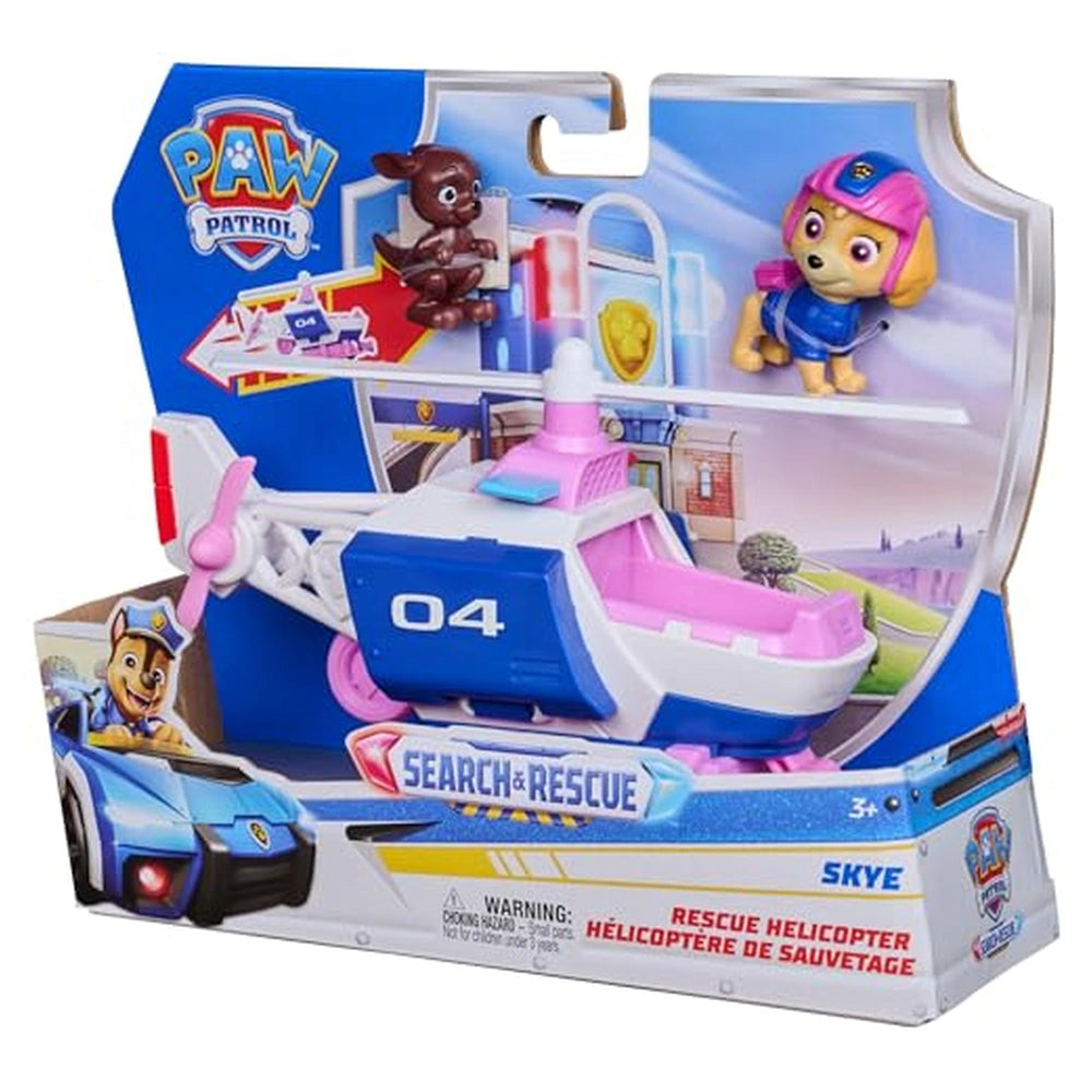 PAW Patrol Search & Rescue – Skye y helicóptero de retrofricción