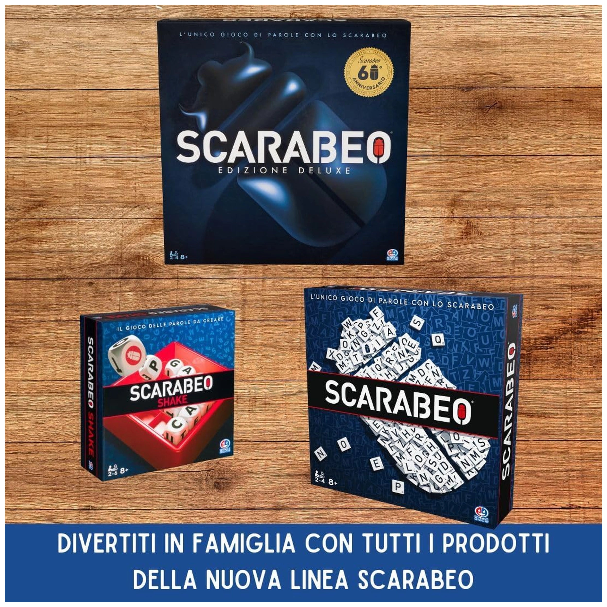 Spin Master - Scarabeo Shake Board Game Set - Italian Edition