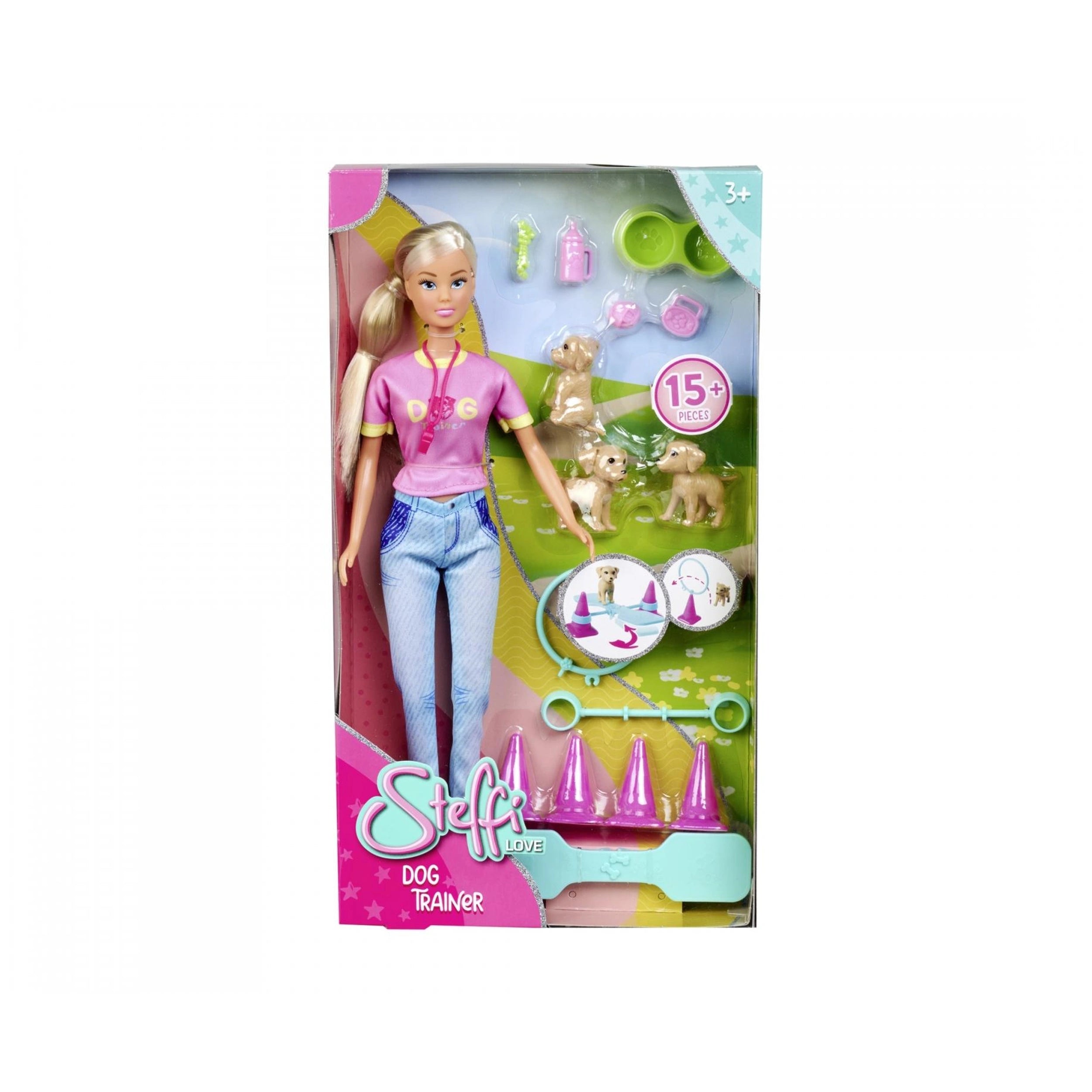 Steffi-Love - Juego de Entrenador de Perros - Muñecas - Juegos de Muñecas - Figuras de Juguete
