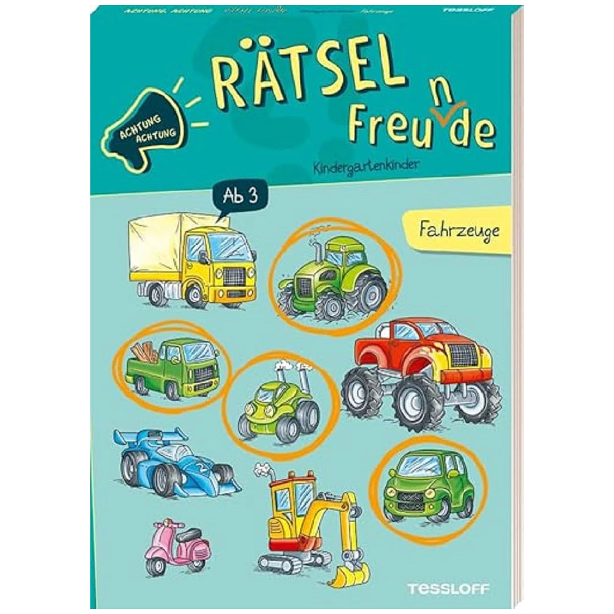 TESSLOFF - Achtung-Achtung-Rätselbuch - Educational - German Edition