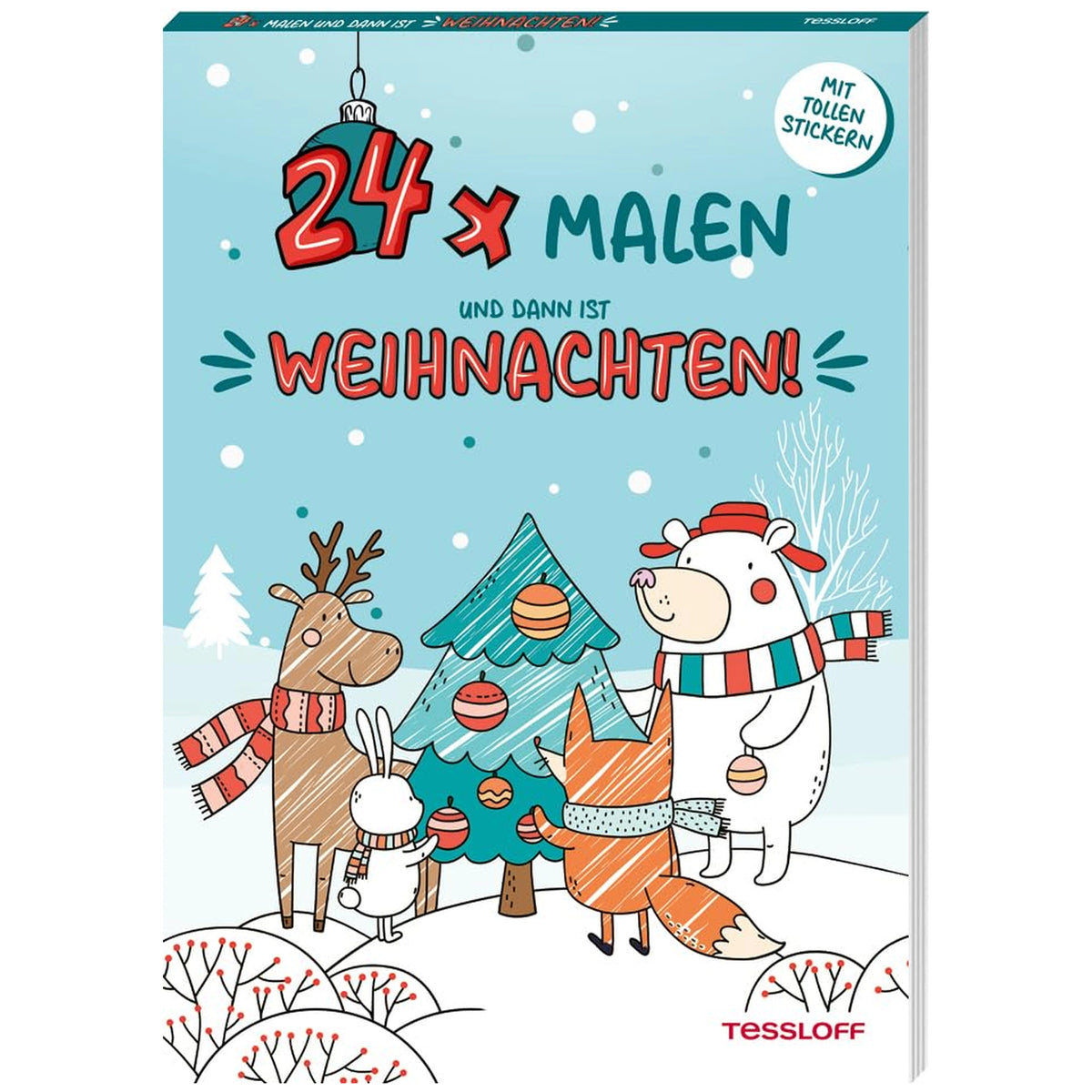 TESSLOFF - Advent Calendar Coloring Book - Arts & Crafts - German Edition