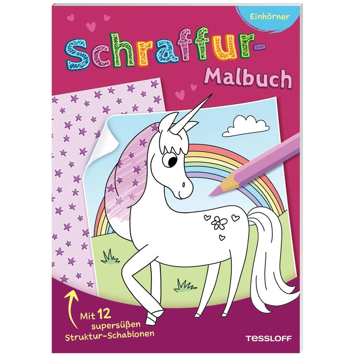 TESSLOFF - Unicorn Coloring Book - Arts & Crafts - German Edition