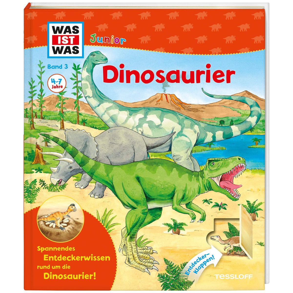 TESSLOFF - WAS IST WAS Junior Band 3 Dinosaurios - Libros - Edición en alemán