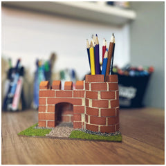Teifoc - Castillo con soporte para bolígrafos 100 Pcs - Artes y Manualidades