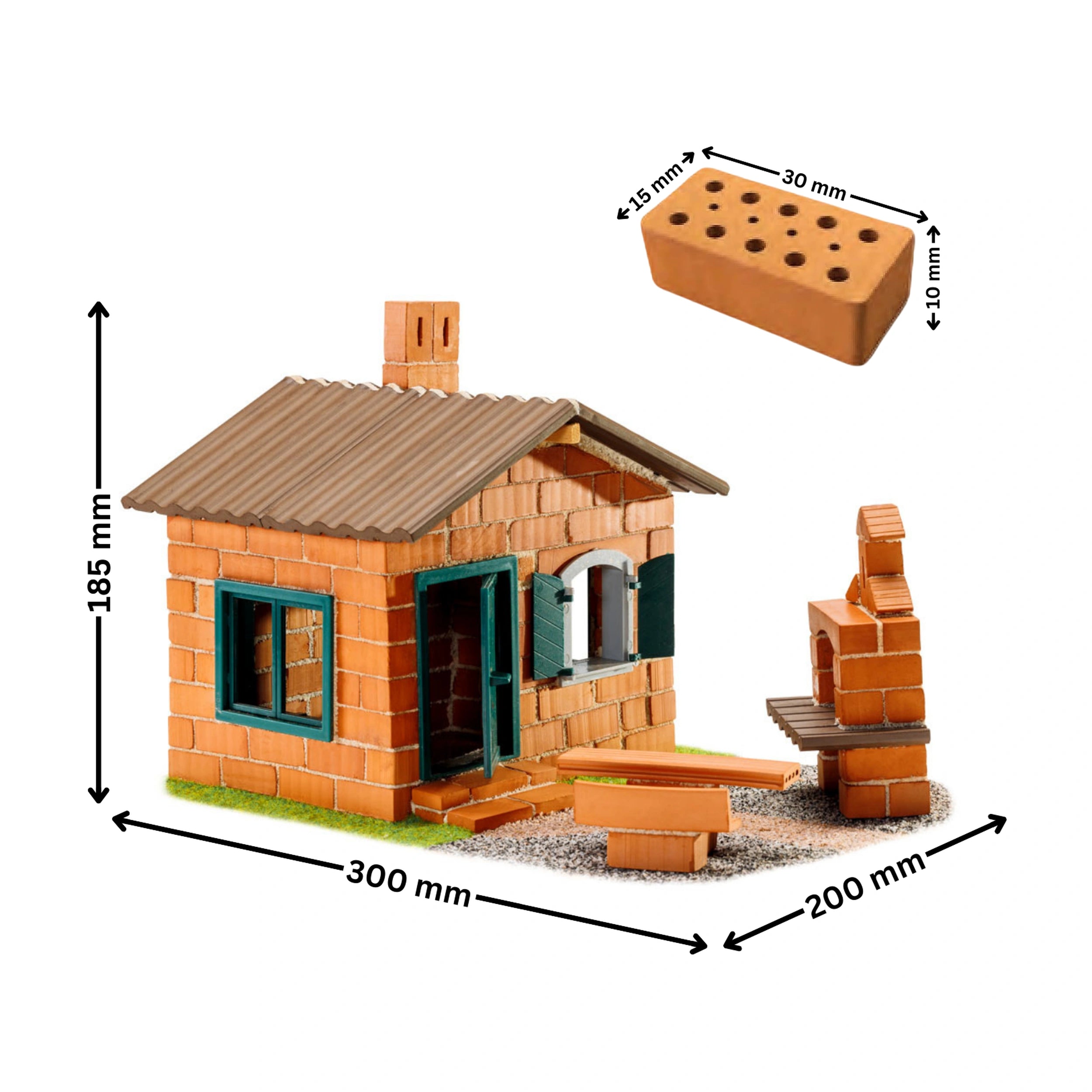Teifoc - House with Barbecue 185 Pcs - Arts & Crafts