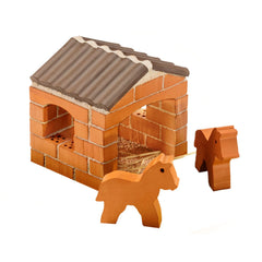 Teifoc - Pequeño establo de caballos 50 Pcs - Artes y Manualidades