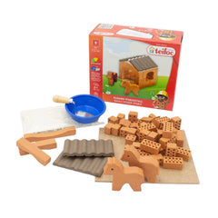 Teifoc - Pequeño establo de caballos 50 Pcs - Artes y Manualidades