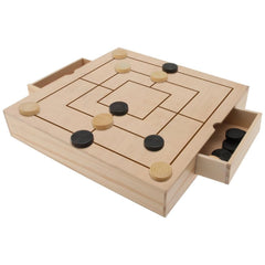 Teorema - Chess Checkers and Tria 3-in-1 Wooden Set - Board Games