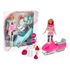 Teorema - Dolls - Dea Winter Adventure Doll with Snowmobile - 3 Years - Educational Play