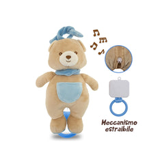 Teorema - Stuffed Animals - GoGo Musical Teddy Bear - Washable Plush - 0 Months - Soothing Sleep Aid