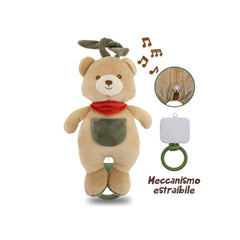 Teorema - Stuffed Animals - GoGo Musical Teddy Bear - Washable Plush - 0 Months - Soothing Sleep Aid