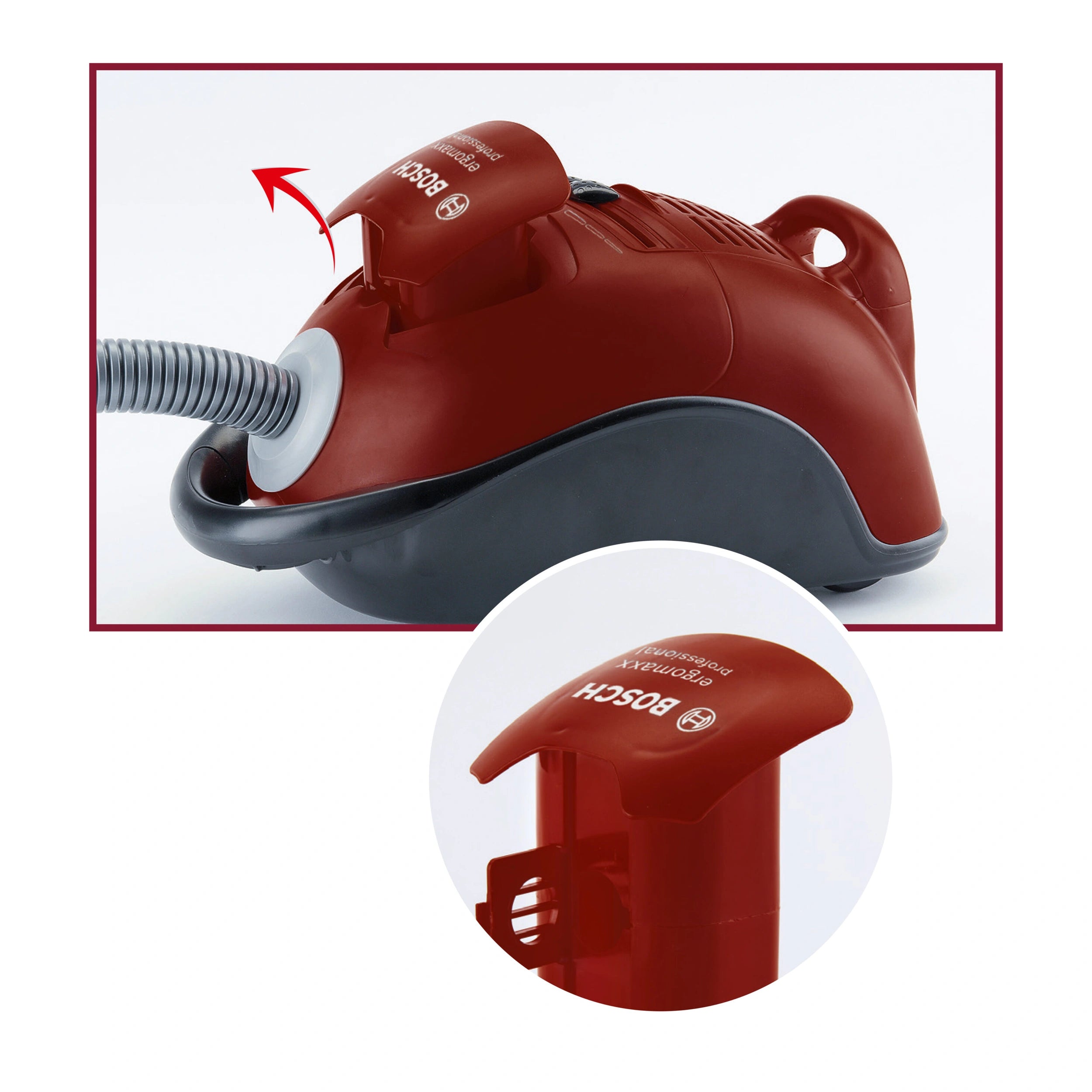 Theo Klein - Bosch - Vacuum Cleaner Red - Pretend Professions And Role Playing