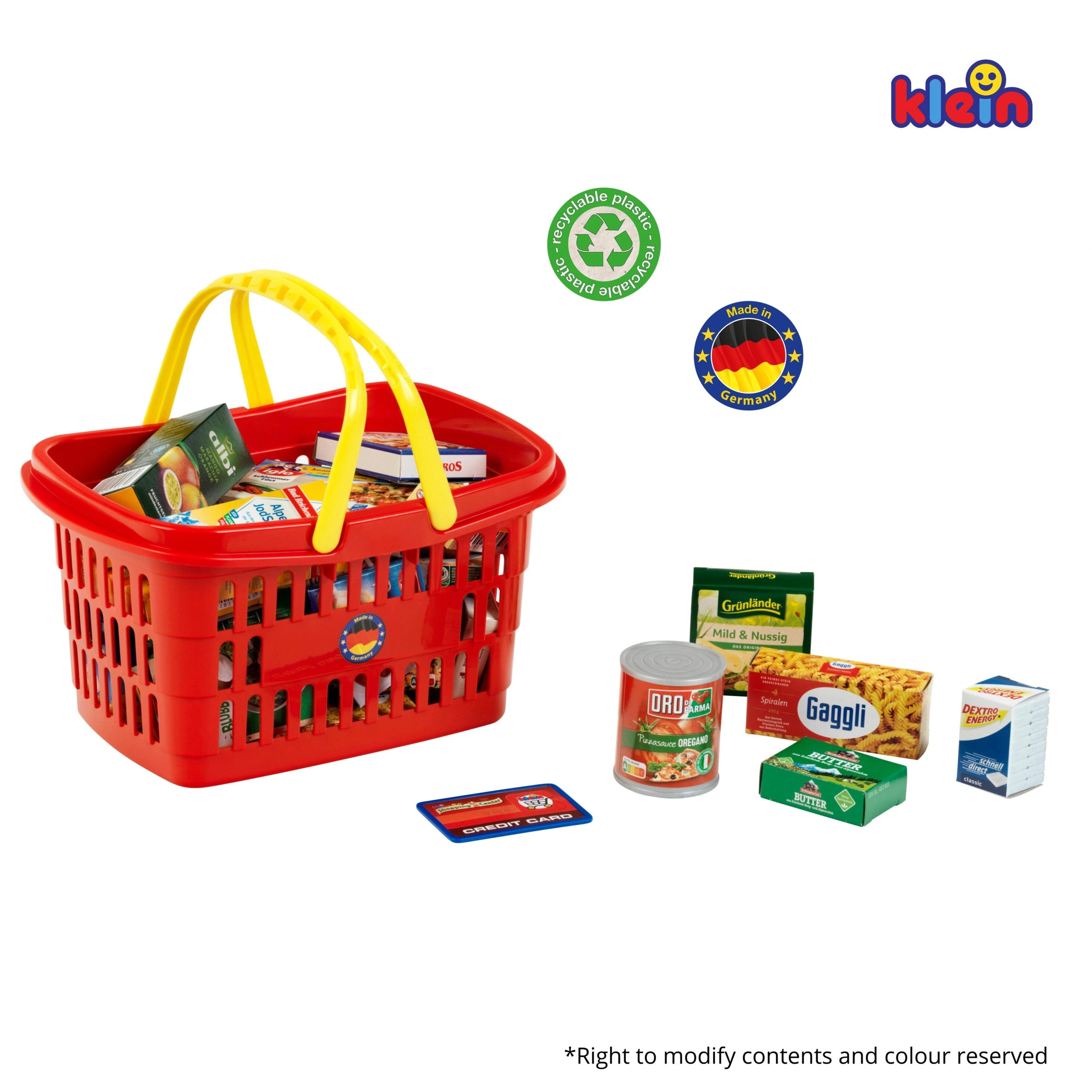 Theo Klein - Shopping Basket Filled With Products From Germany - Pretend Professions And Role Playing